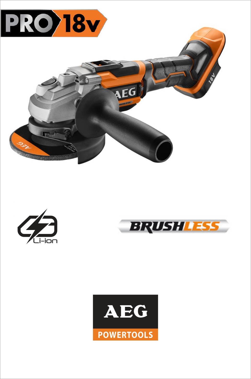 Imexco, ANGLE GRINDER CORDLESS 125MM 18V  BEWS 18-125 BL