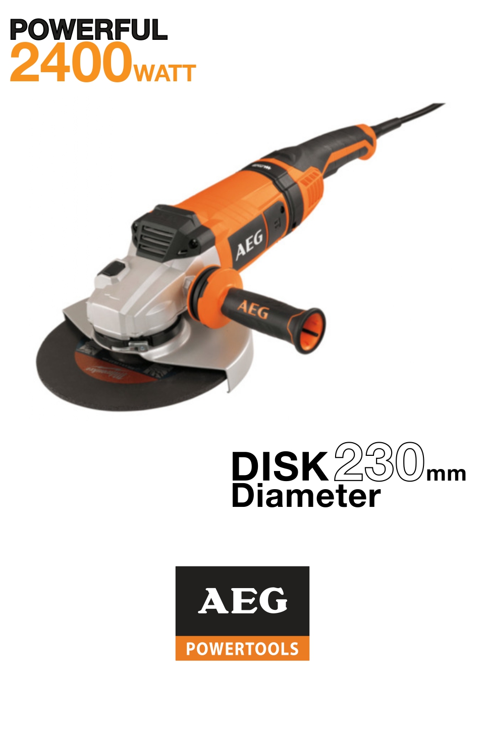 Imexco, ANGLE GRINDER 230MM 2400W  WS 24-230 GEV