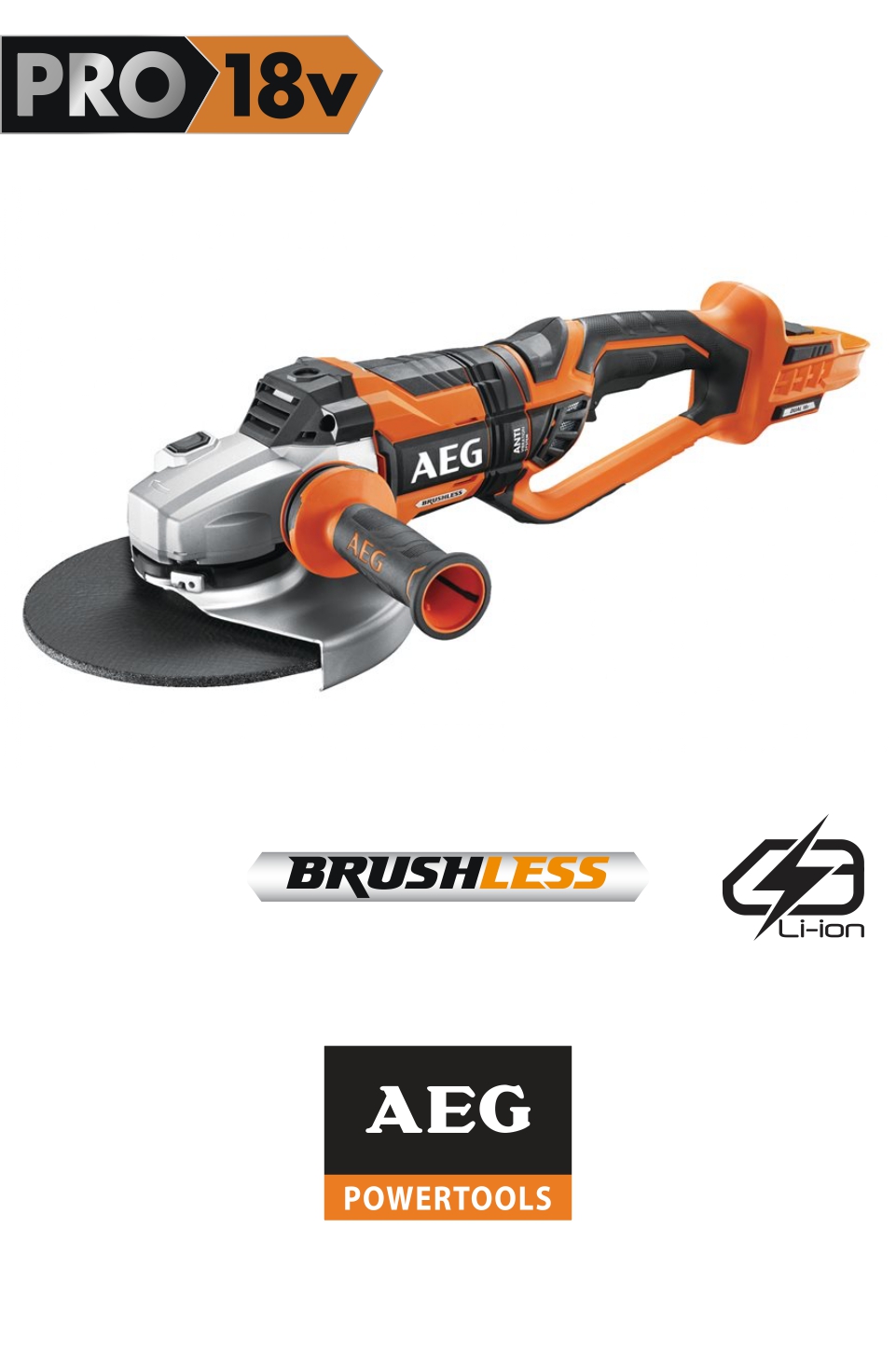 Imexco, ANGLE GRINDER CORDLESS 18V  BEWS 18-230 BL