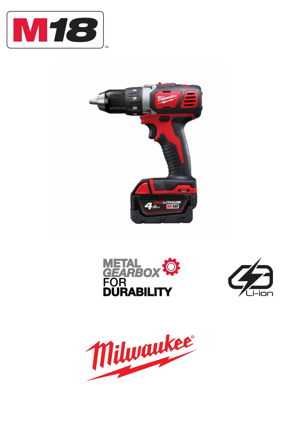 Imexco, DRILL DRIVER CORDLESS  M18 BDD