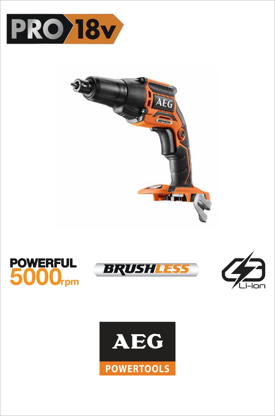 Imexco, BRUSHLESS DRYWALL SCREWDRIVER 18V  BTS 18BL