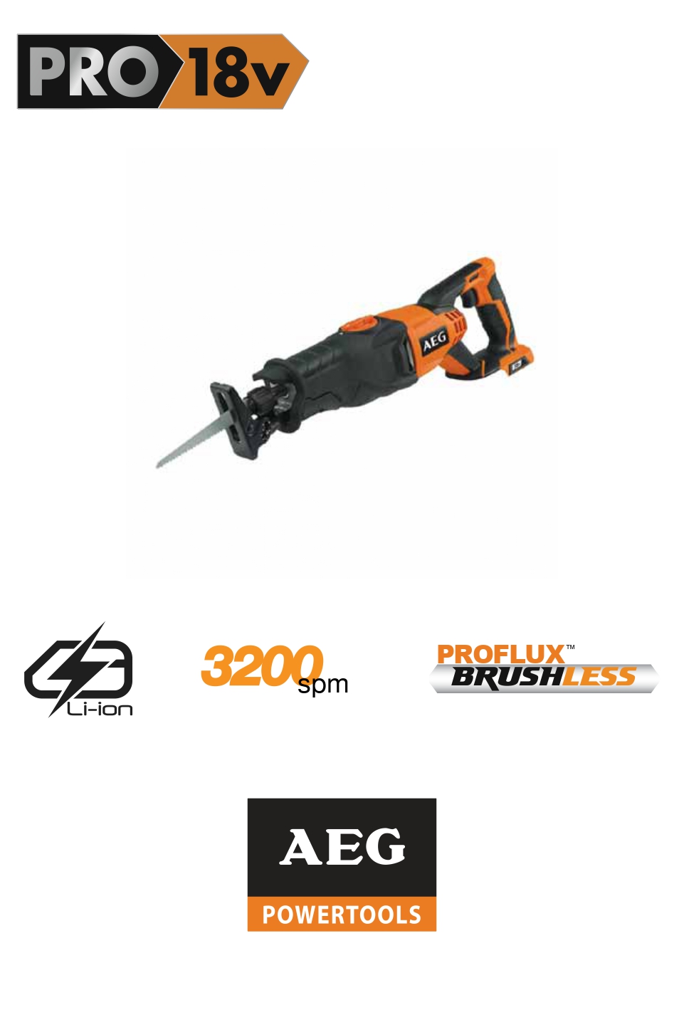 Imexco, 18V BRUSHLESS RECIPROCATING SAW BUS 18BL2