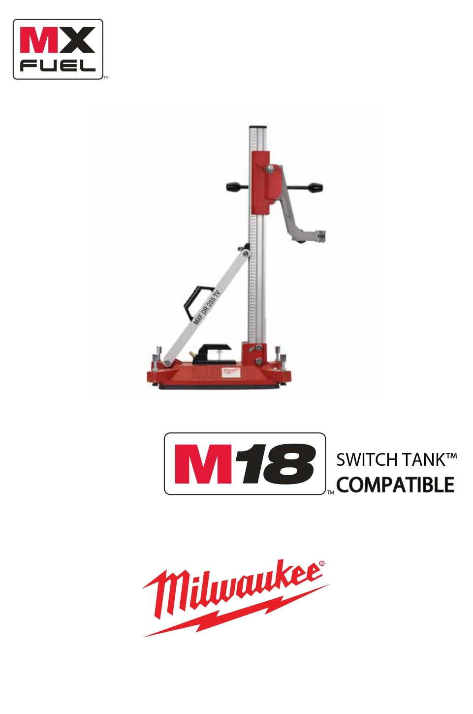 Imexco, PREMIUM DRILLING STAND FOR MX FUEL DIAMOND CORE DRILLS MXF DR255TV